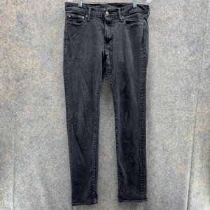 Abercrombie & Fitch Jeans Men 33x34 Adult Black Denbim Pants Slim Fit Outdoors